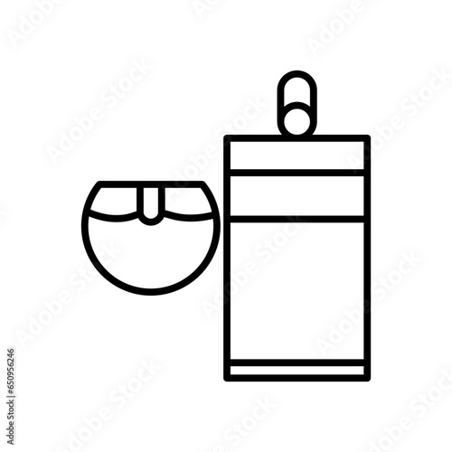 coconut milk line icon