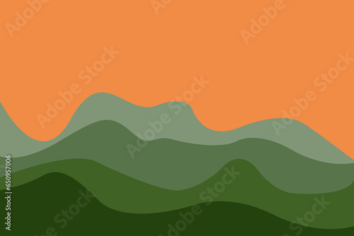 Abstract of background vector. Design japanese style of line wave of green background. Design print for illustration, magazine, cover, card, background, wallpaper. Set 1 © asesidea