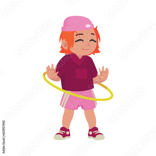 happy girl with ula ula