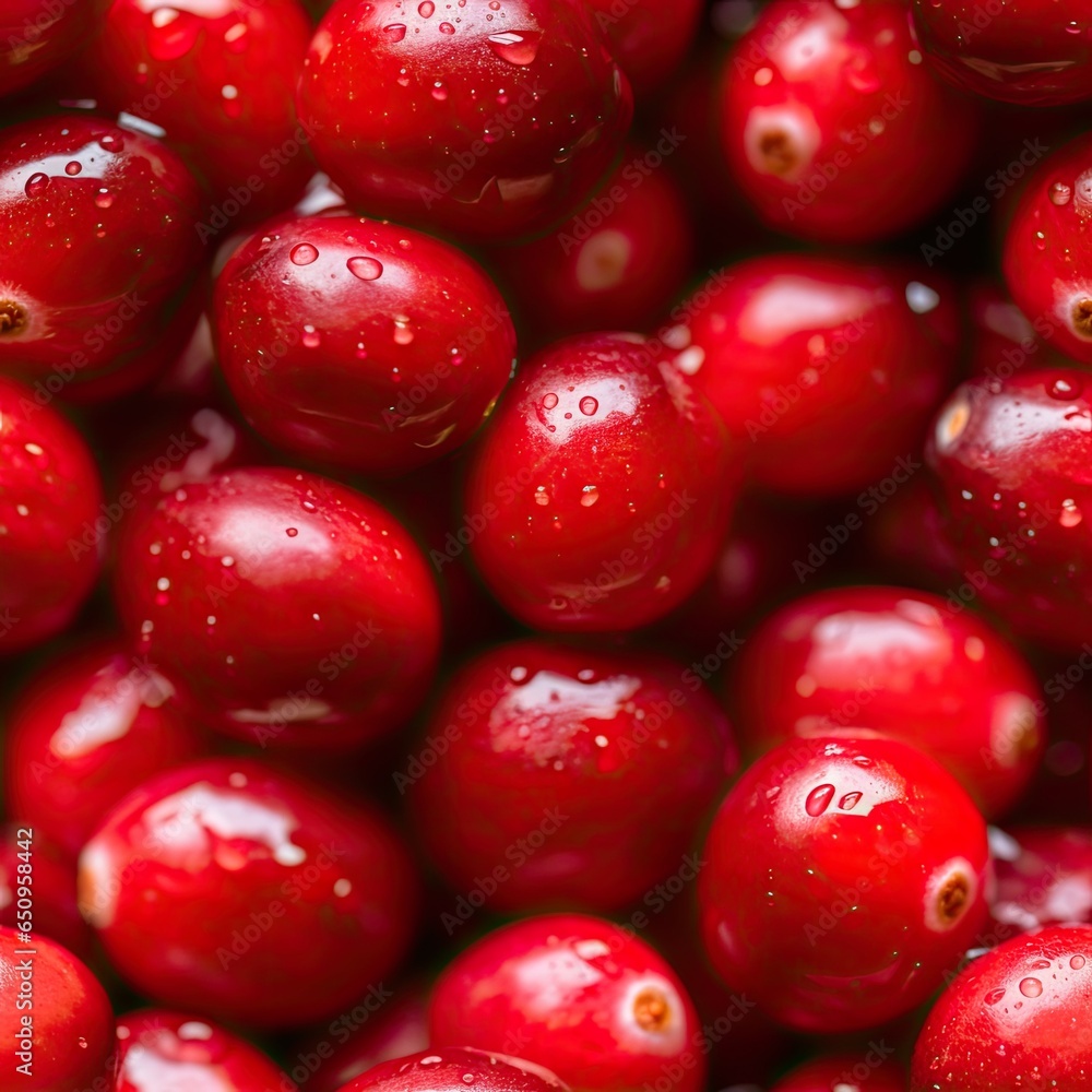 Cranberries as seamless tiles Cranberries as seamless tiles