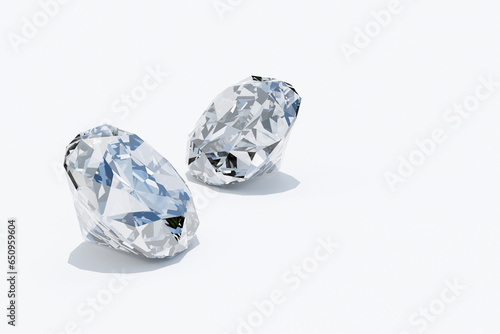 diamond on white background