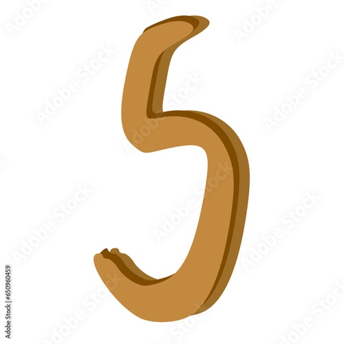 Obraz na płótnie Alphabet Letters Illustration w salonie