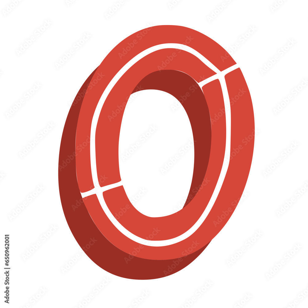 Handmade Alphabet Letters Red Color