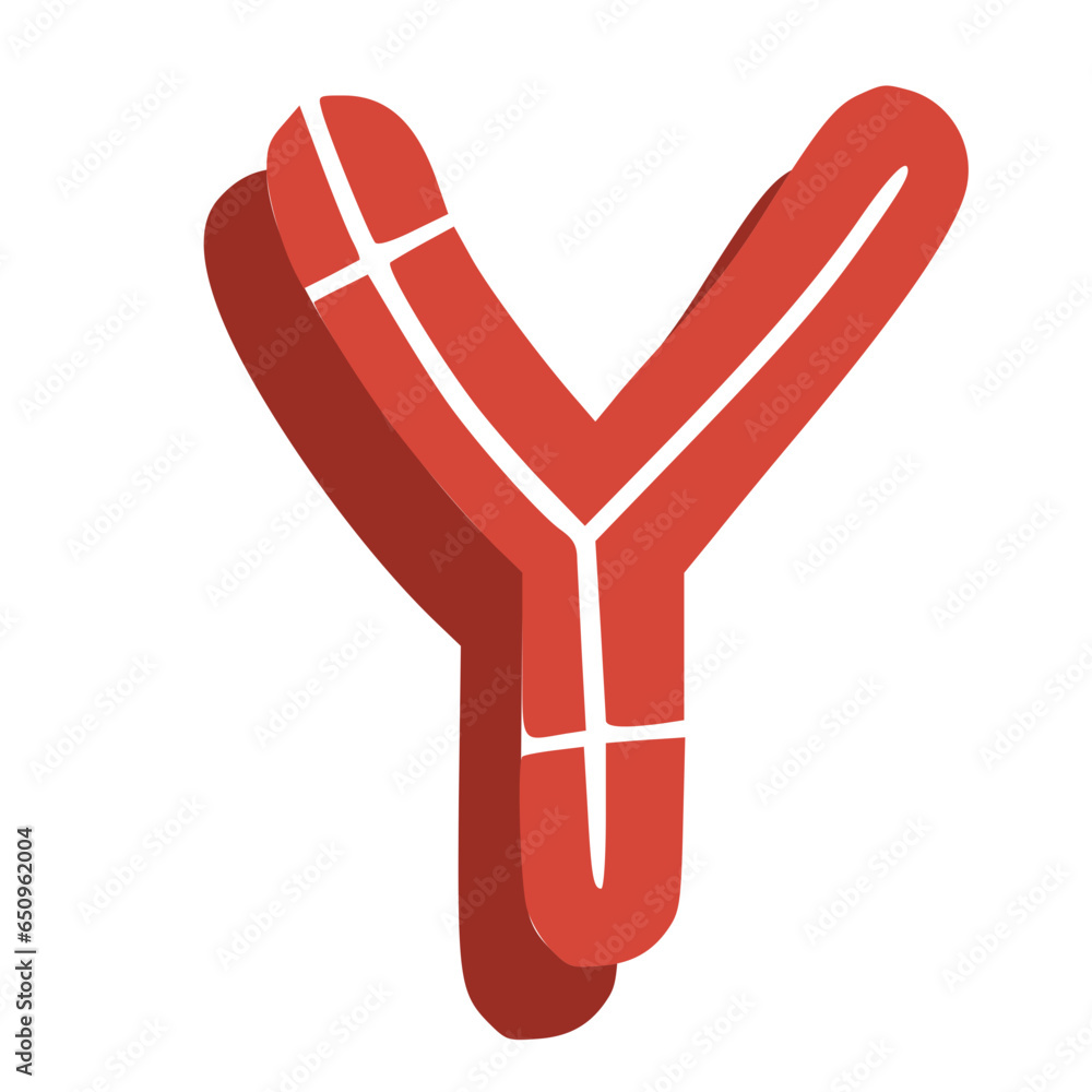 Handmade Alphabet Letters Red Color