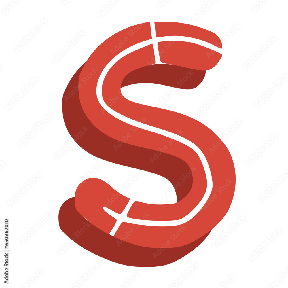 Handmade Alphabet Letters Red Color