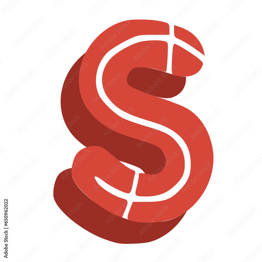 Handmade Alphabet Letters Red Color