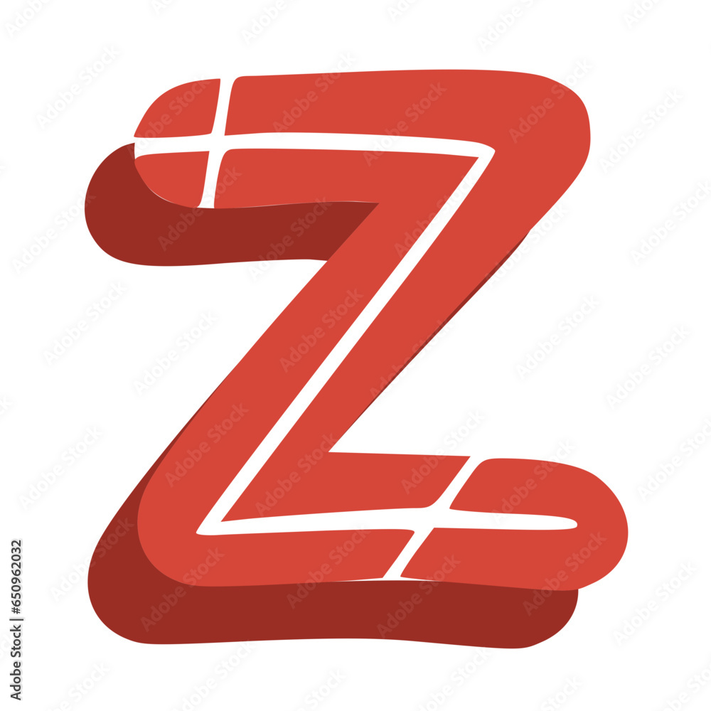 Handmade Alphabet Letters Red Color