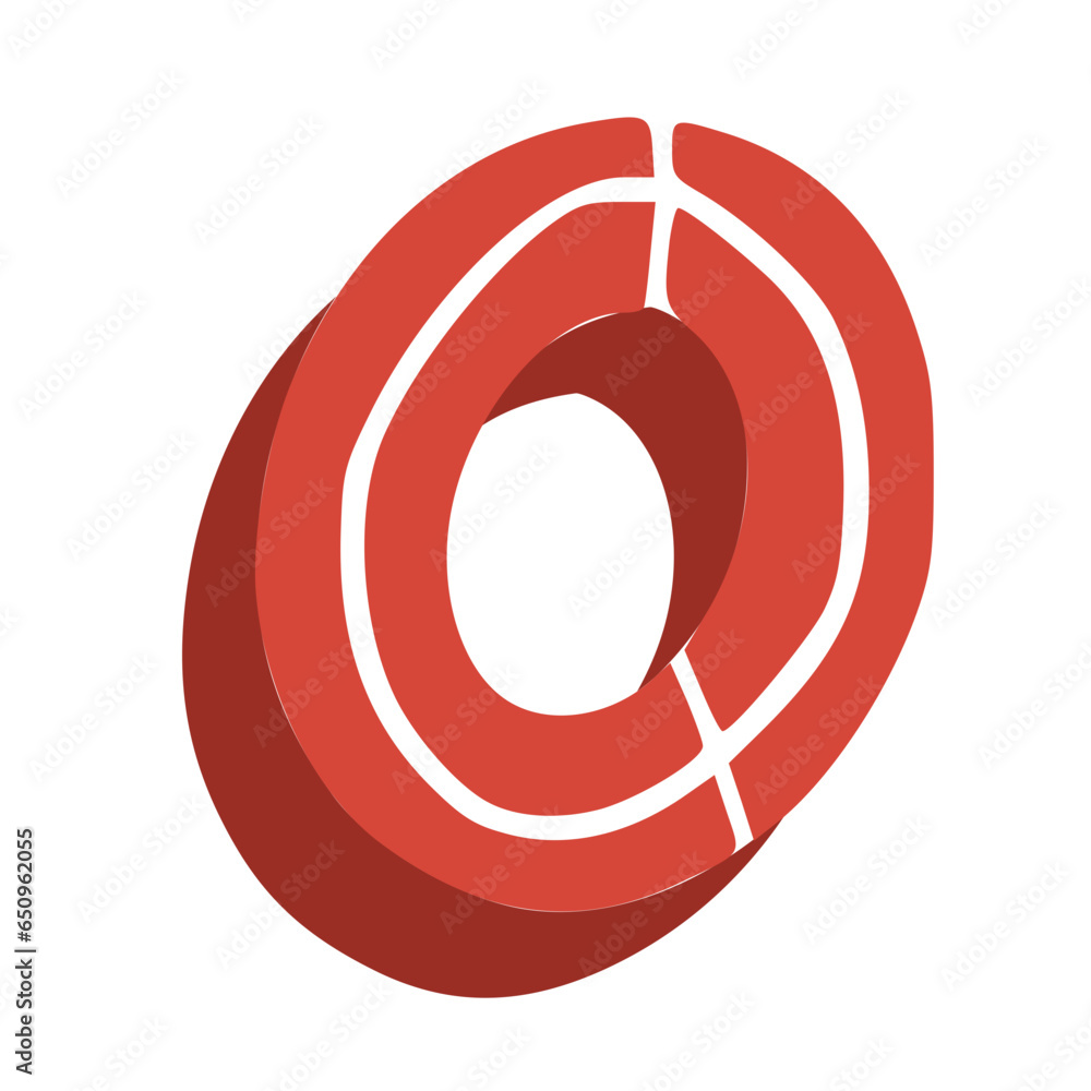 Handmade Alphabet Letters Red Color