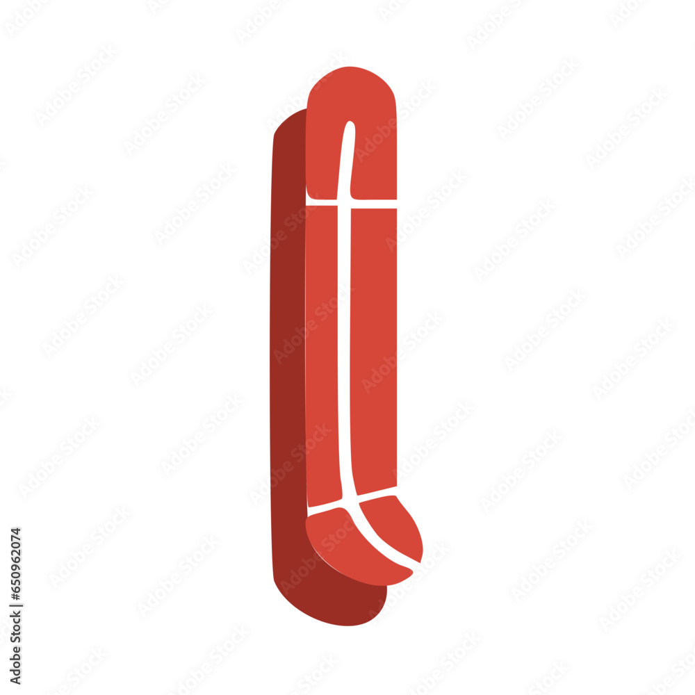 Handmade Alphabet Letters Red Color