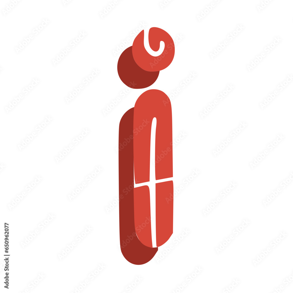 Handmade Alphabet Letters Red Color