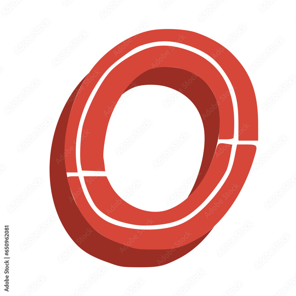Handmade Alphabet Letters Red Color