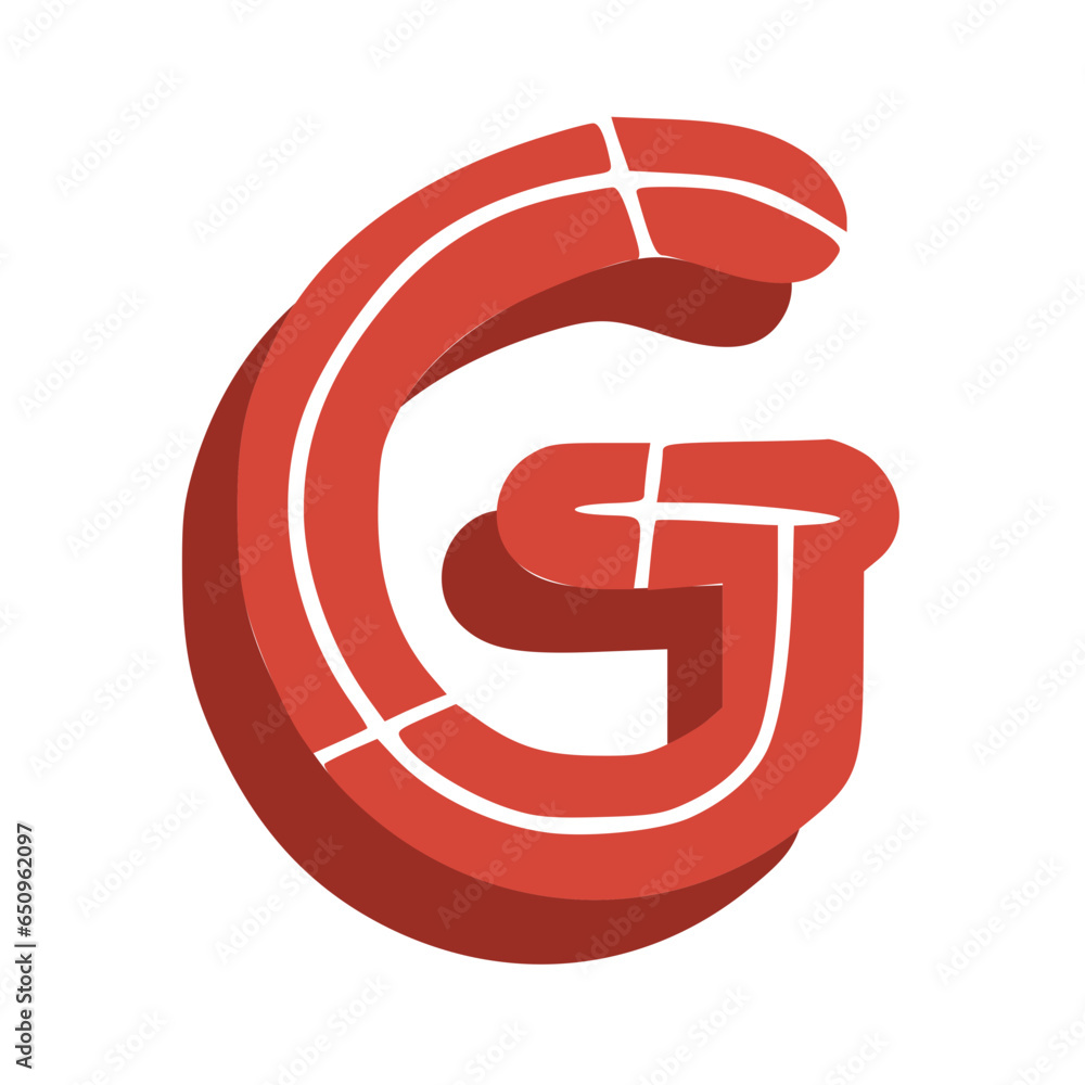 Handmade Alphabet Letters Red Color
