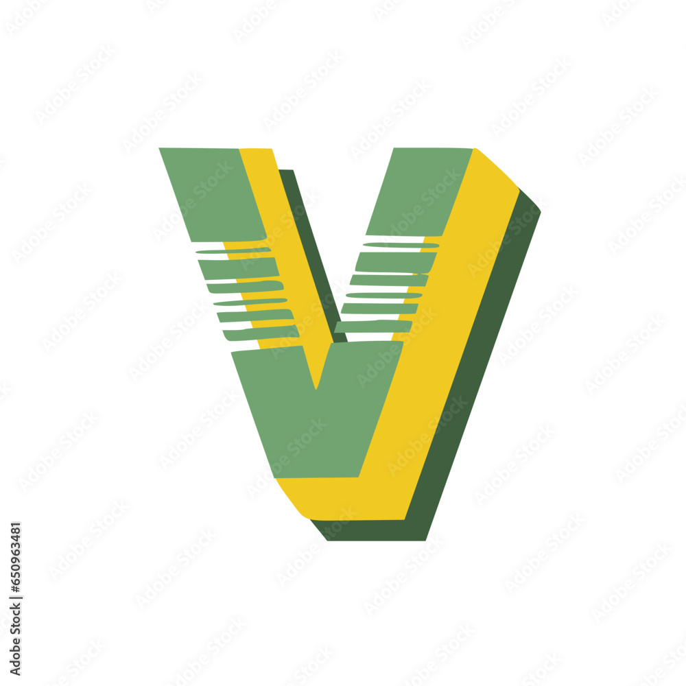 Alphabet Letter Font Green Yellow Alphabet Letter Font Green Yellow