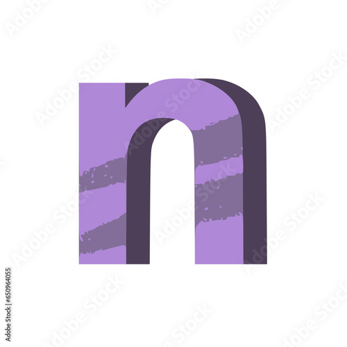 Alphabet Letter Font Purple © YakuUlun