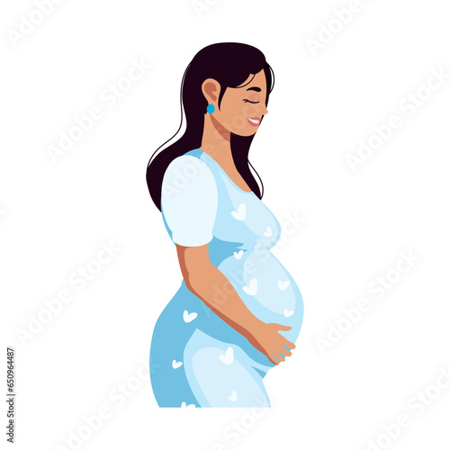 months pregnant character