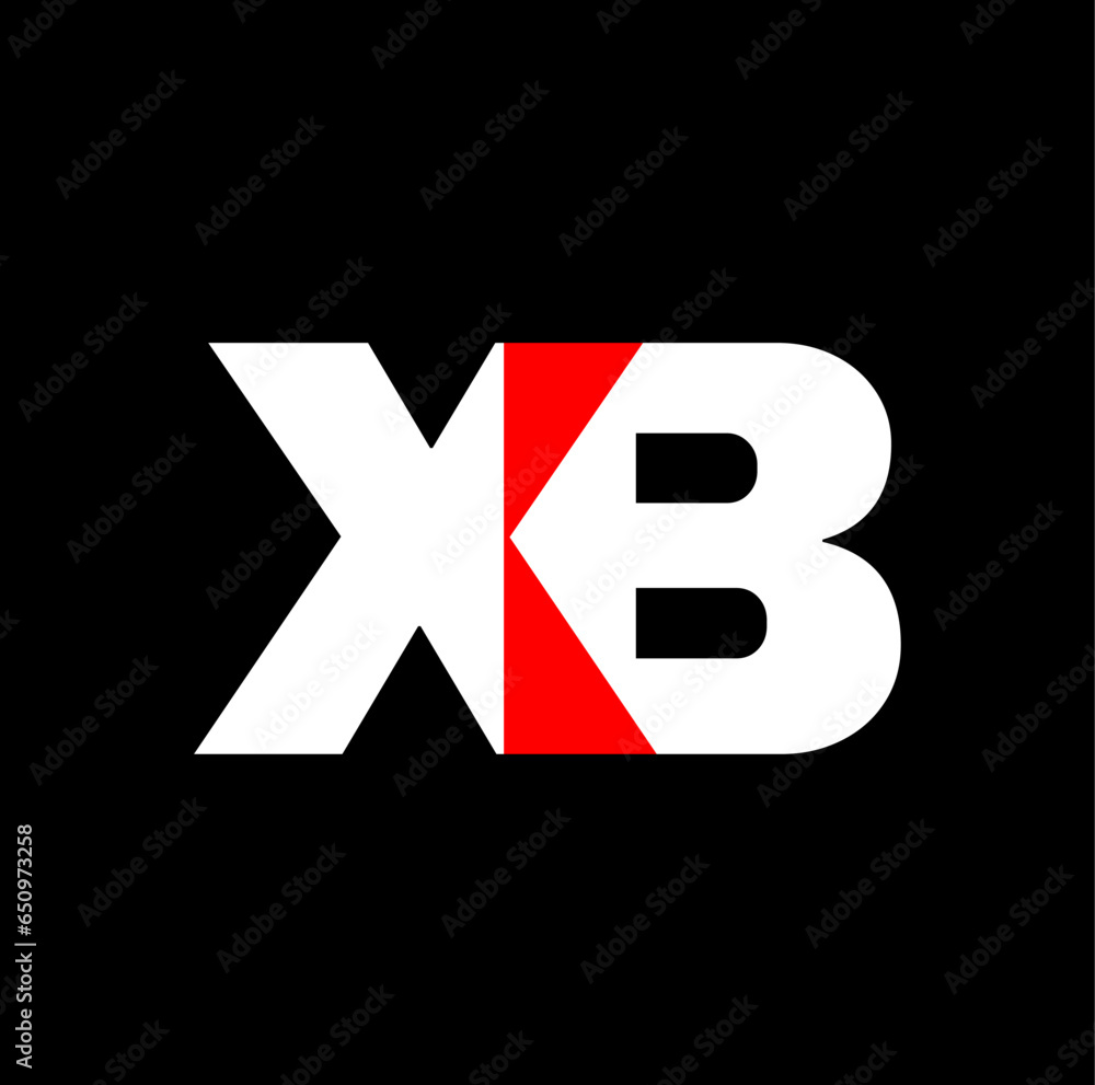 XB brand name initial letters vector monogram. XB brand name initial letters vector monogram.