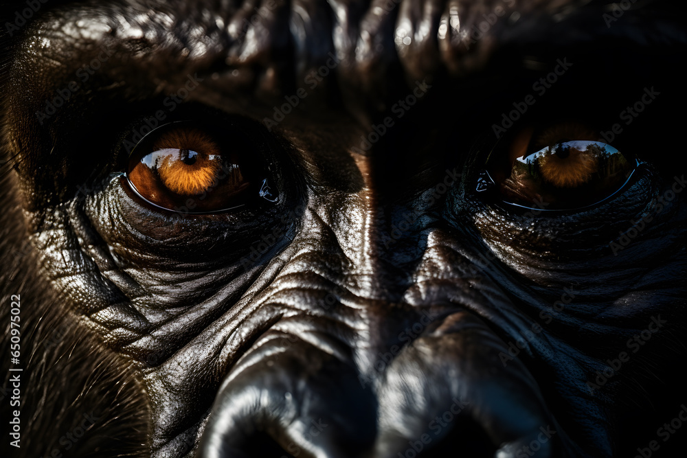 gorilla striking face,AI Generated gorilla striking face,AI Generated