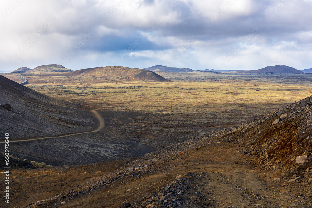 Volcano trail in iceland Volcano trail in iceland