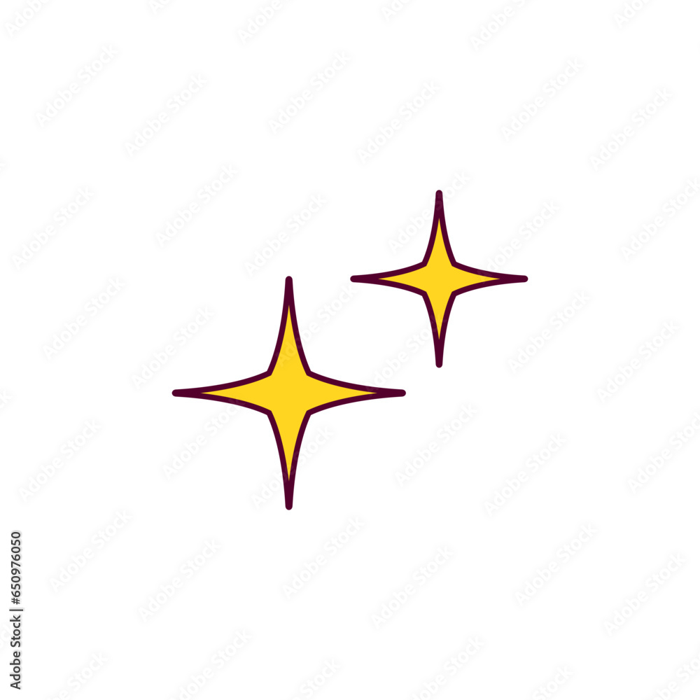 star doodle line for decoration star doodle line for decoration