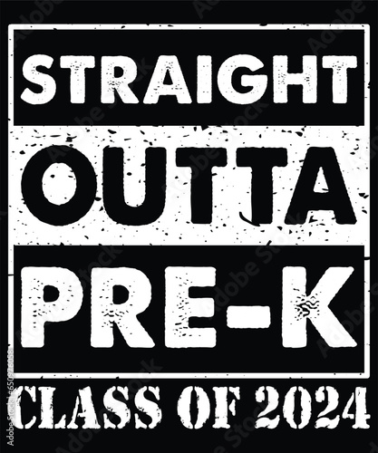 straight outta pre-k class of 2024 photo