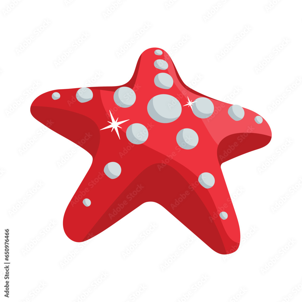 Star fish vector colorful Stickers icons Design illustration. EPS 10 File - obrazy, fototapety, plakaty 