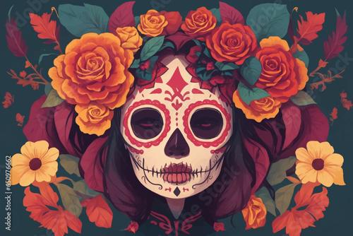 Day of the Dead vector illustration