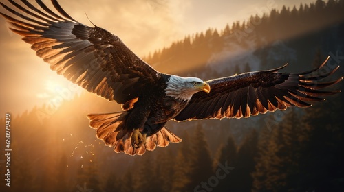 Wallpaper Mural eagle in the sky Torontodigital.ca