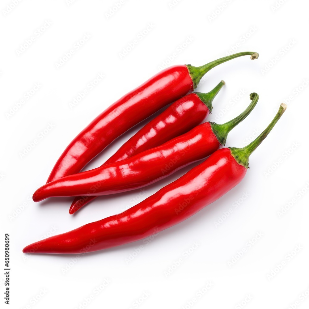 Chili peppers isolated on a white background