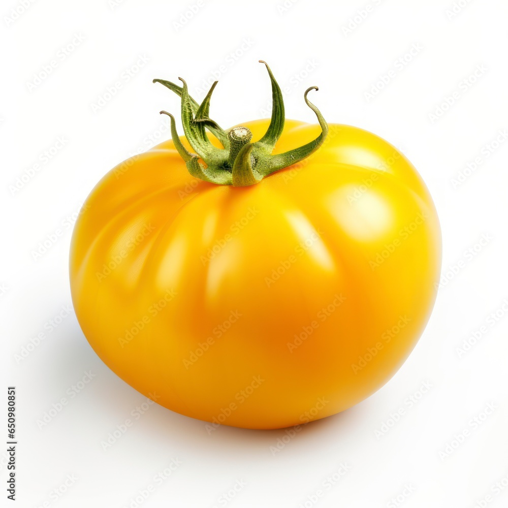 Yellow tomato isolated on a white background Yellow tomato isolated on a white background