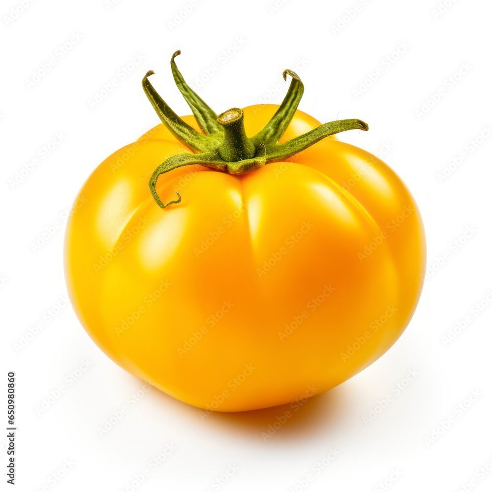 Yellow tomato isolated on a white background Yellow tomato isolated on a white background