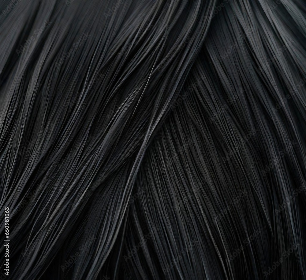 Fototapeta premium Serene Horse Hair Pattern in Soft black for Natural Background Texture