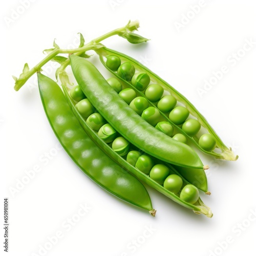 Peas isolated on a white background