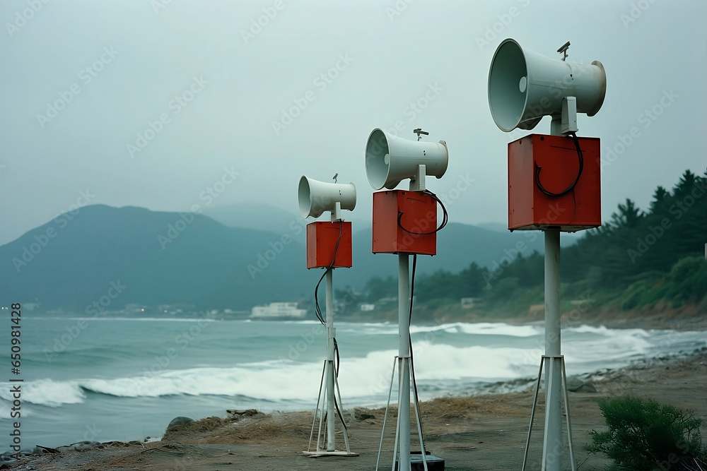 Tsunami Warning Sirens: Photographs of warning sirens and their