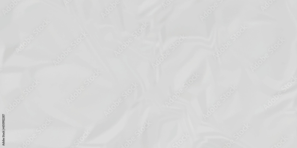 White satin crumpled paper texture and White crumpled paper texture crush paper so that it becomes creased and wrinkled. Old white crumpled paper sheet background texture.