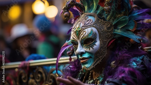 Mardi Gras (New Orleans United States): Mardi Gras, also known as Fat Tuesday, is a carnival-like celebration with parades, music and © sirisakboakaew