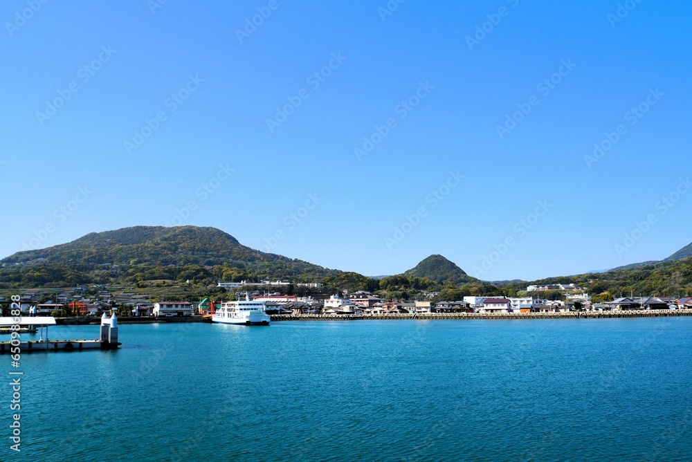 Landscape of  Oniike Port, Amakusa, Japan