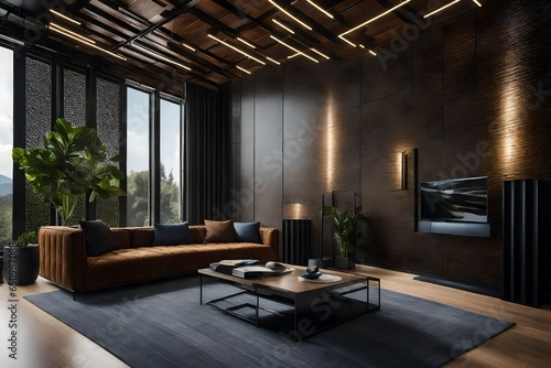 Wallpaper Mural Illustrate the use of accent walls and textured surfaces to create visual interest. Torontodigital.ca