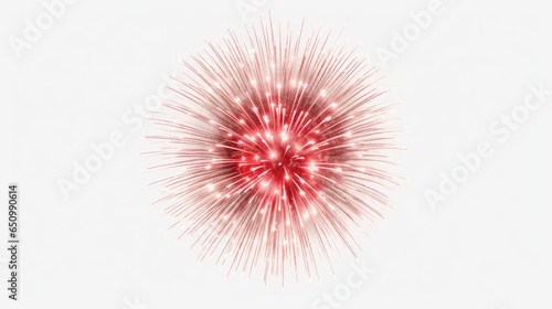 Image of firework isolated over white background