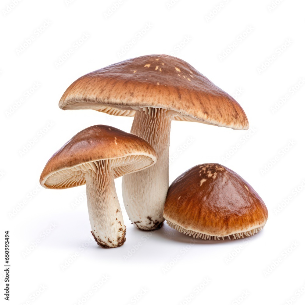 Boletus fungus isolated on a white background Boletus fungus isolated on a white background