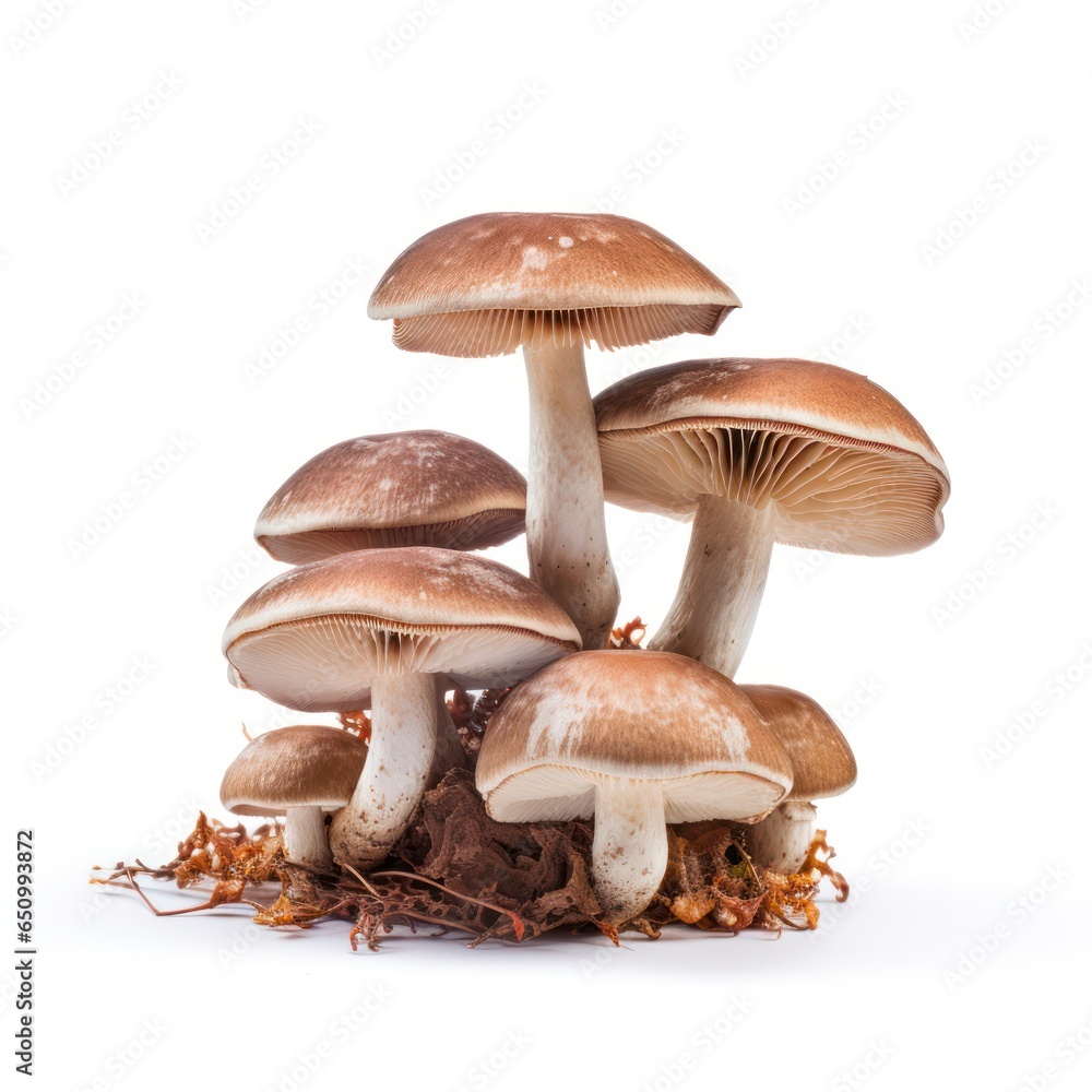 Nameko mushrooms isolated on a white background Nameko mushrooms isolated on a white background