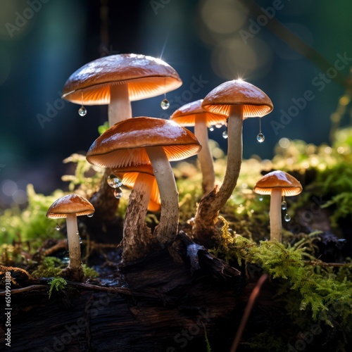 Nameko mushrooms professional nature photo © shooreeq