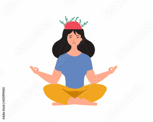 World Mental Health day Support, help with mental problem mentality healthcare concept.