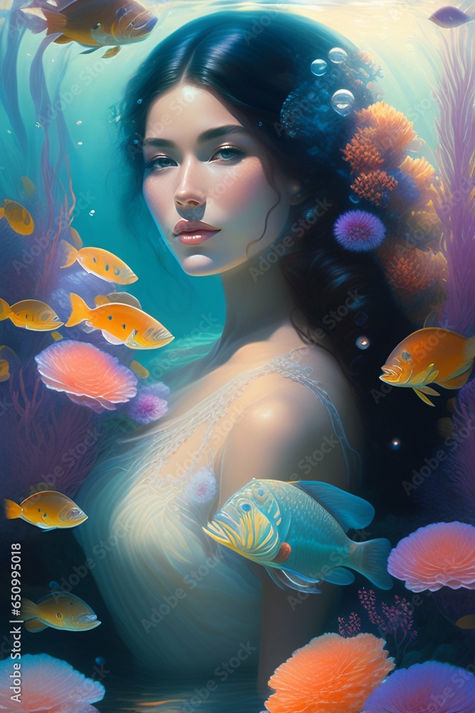 mermaid in the water mermaid in the water