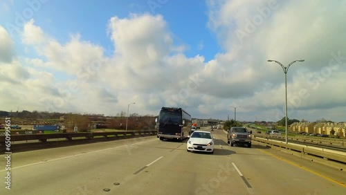 Wallpaper Mural Pov Backward Shot Of Vehicles On Road Near Houses In City Against Sky - New Orleans, Louisiana Torontodigital.ca