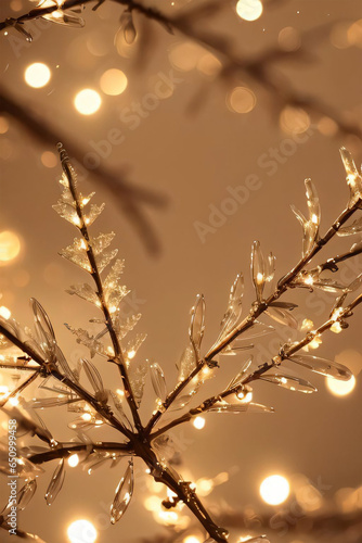 Cgristmas lights and ornaments background wallpaper photo