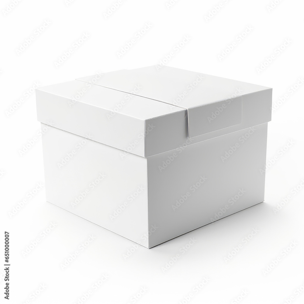 empty Box mockup in white background empty Box mockup in white background