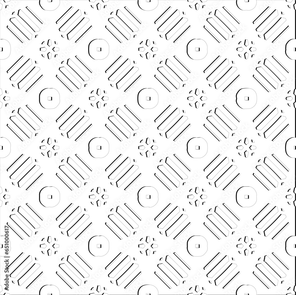Abstract background with figures from lines. Black and white texture for web page, textures, card, poster, fabric, textile. Monochrome pattern. Repeating design. Abstract background with figures from lines. Black and white texture for web page, textures, card, poster, fabric, textile. Monochrome pattern. Repeating design.
