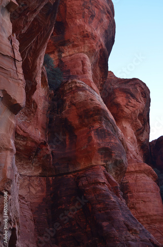 Gently Carved Red Rock Cliffs Near Sedona photo