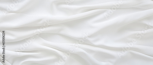 Panorama of Vintage white cloth texture and seamless background.Texture as wallpaper banner with copy space for text