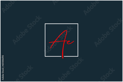Initials letter AE logo design vector illustration. Letter AE suitable for business and consulting company logos